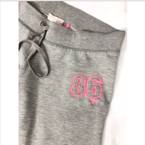 Victoria’s Secret PINK Gray Crop 3/4th Lounge Pant - Picture 3 of 7